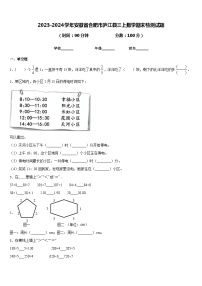 2023-2024学年安徽省合肥市庐江县三上数学期末检测试题含答案