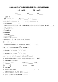 2023-2024学年广东省河源市龙川县数学三上期末统考模拟试题含答案