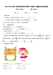 2023-2024学年广东省深圳市美中学校数学三年级第一学期期末达标检测试题含答案