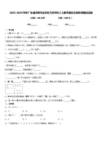 2023-2024学年广东省深圳市龙华区万安学校三上数学期末达标检测模拟试题含答案