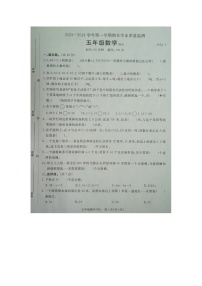 河北省廊坊市霸州市2023-2024学年五年级上学期期末数学试题