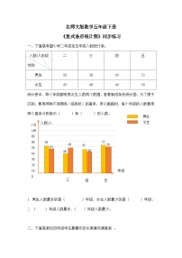 五年级下册复式条形统计图当堂达标检测题