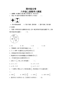 期末综合卷(试题)-人教版六年级上册数学（无答案）