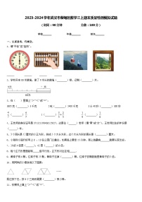 2023-2024学年武汉市蔡甸区数学三上期末质量检测模拟试题含答案