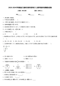 2023-2024学年黑龙江省哈尔滨市道外区三上数学期末经典模拟试题含答案