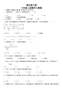 人教版六年级上册数学期末复习卷(试题)（无答案）