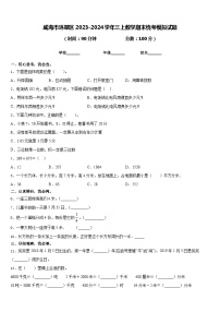 威海市环翠区2023-2024学年三上数学期末统考模拟试题含答案