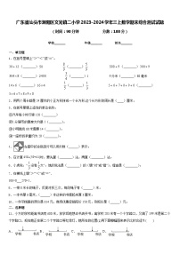 广东省汕头市潮阳区文光镇二小学2023-2024学年三上数学期末综合测试试题含答案