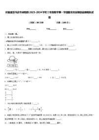 河南省驻马店市泌阳县2023-2024学年三年级数学第一学期期末质量跟踪监视模拟试题含答案