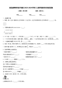 湖北省鄂州市梁子湖区2023-2024学年三上数学期末综合测试试题含答案