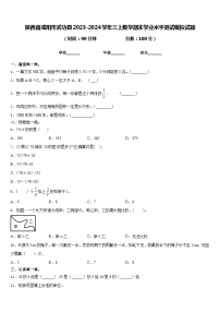 陕西省咸阳市武功县2023-2024学年三上数学期末学业水平测试模拟试题含答案