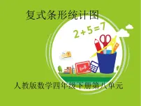 小学数学人教版四年级下册复式条形统计图背景图ppt课件