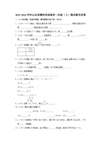 山东省潍坊市诸城市2023-2024学年二年级上学期期末数学试卷