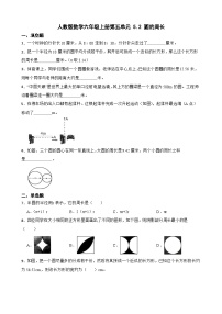 数学六年级上册2 圆的周长课时作业