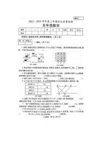 河南省郑州市巩义市2023-2024学年五年级上学期期末数学试题