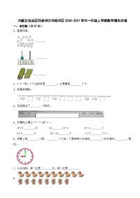 内蒙古自治区巴彦淖尔市临河区2020-2021学年一年级上学期数学期末试卷