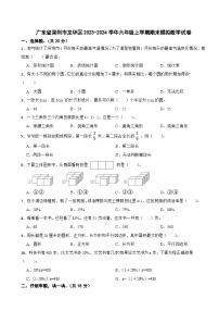 广东省深圳市龙华区2023-2024学年六年级上学期期末模拟数学试卷