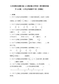 江苏省期末试题汇编-14分数的意义和性质（填空题培优提升100题）-小学五年级数学下册（苏教版）