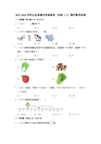 2023-2024学年山东省德州市夏津县一年级（上）期中数学试卷