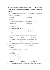 2022-2023学年山东省青岛市城阳区五年级（下）期中数学试卷