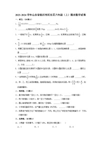 64，山东省临沂市河东区2023-2024学年六年级上学期期末数学试卷