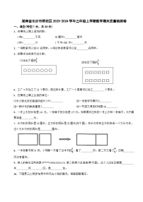 湖南省长沙市雨花区2023-2024学年三年级上学期数学期末质量检测卷