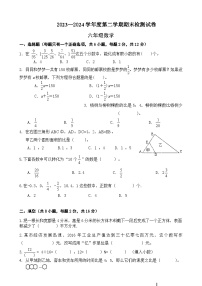 期末模拟试卷（试题）-2023-2024学年六年级下册数学北师大版.1