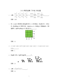 2024奥数竞赛六年级培训试题100题