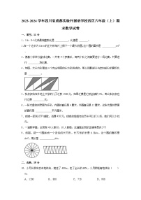 四川省成都市温江区实验外国语学校附属小学2023-2024学年六年级上学期期末数学试卷