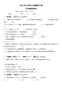 北师大版版六年级下册数学小升初综合复习(试题)2