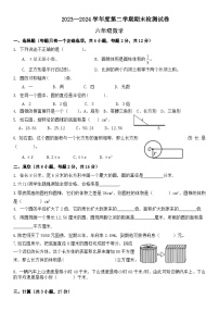 六年级下册数学北师大版期末模拟试卷 4（试题）