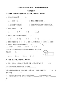 期末模拟试卷（试题）-2023-2024学年六年级下册数学北师大版+