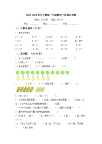 期末试卷（试题）-2023-2024学年一年级下册数学人教版.3