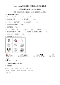 2023-2024学年河北省邯郸市人教版一年级上册期末教学质量检测数学试卷（B卷）（原卷+解析）