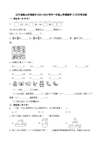 辽宁省鞍山市海城市2023-2024学年一年级上学期12月月考数学试卷