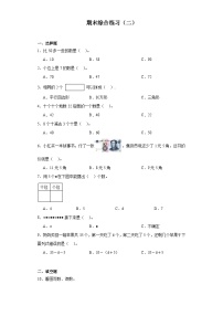 期末综合练习（二）（试题）-2023-2024学年一年级下册数学人教版