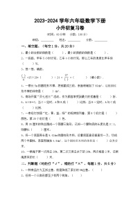 小升初综合复习卷+(试题)-2023-2024学年六年级下册数学北京版