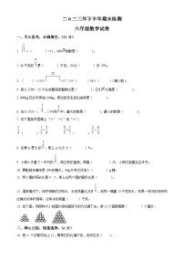 2023-2024学年江西省吉安市遂川县人教版六年级上学期期末数学试卷（原卷版+解析版）