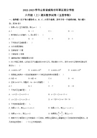 山东省威海市环翠区部分学校2022-2023学年六年级上学期期末数学试题（原卷版+解析版）