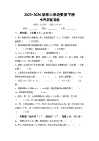 小升初综合复习（试题）-+2023-2024学年六年级数学下册北师大版+