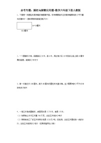 必考专题：圆柱与圆锥应用题-数学六年级下册人教版