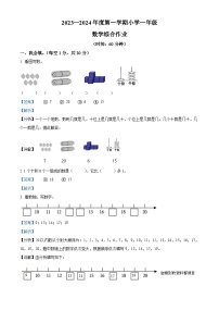 47，2023-2024学年广东省江门市恩平市人教版一年级上册期末考试数学试卷