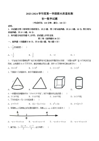 山东省青岛莱西市（五四制）2023-2024学年六年级上学期期末考试数学试题