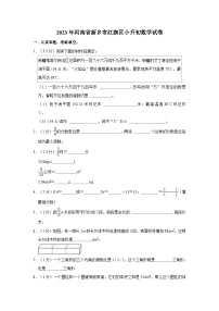 2023年河南省新乡市红旗区小升初数学试卷