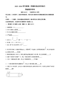 2023-2024学年上海市杨浦区六年级上学期期末数学试卷