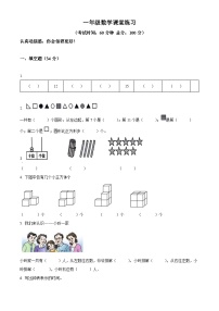 2023-2024学年贵州省黔东南苗族侗族自治州岑巩县人教版一年级上册期末测试数学试卷（原卷版+解析版）