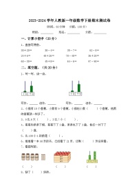 +期末测试卷（试题）-2023-2024学年一年级下册数学人教版