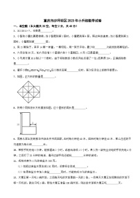 重庆市沙坪坝区2023年小升初数学试卷