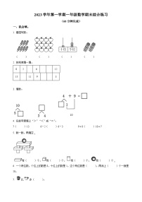 2023-2024学年广东省广州市花都区人教版一年级上册期末册数学试卷（解析版+原卷版）