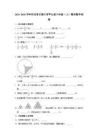 河北省石家庄市平山县2023-2024学年六年级上学期期末数学试卷+